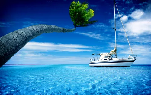 Лето Hd Обои на телефон лодка в воде