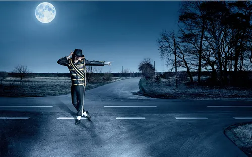 Майкл Джексон Обои на телефон мужчина катается на коньках по дороге