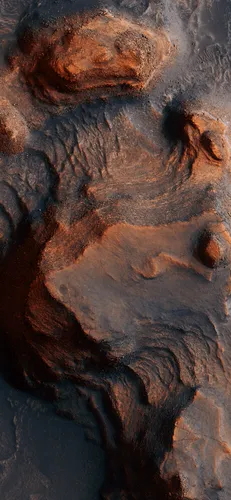 Марс Обои на телефон крупный план скалы