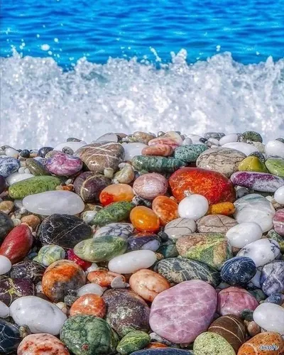 Морские Камни Обои на телефон группа разноцветных скал
