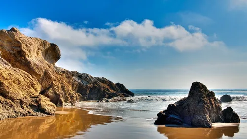 Морские Камни Обои на телефон пляж со скалами и водой