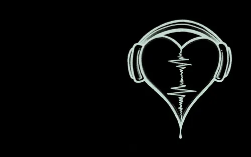 Музыка Наушники Обои на телефон логотип с крестиком