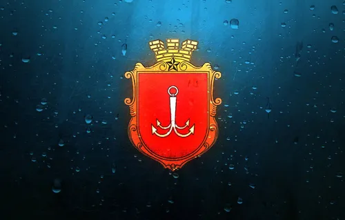 Одесса Обои на телефон красно-золотой логотип