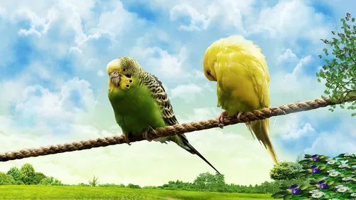 Попугаи Обои на телефон изображение