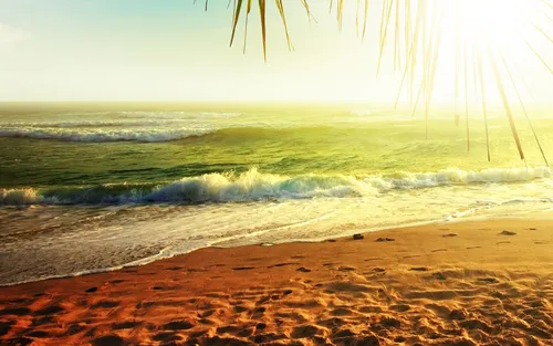 Природа Море Обои на телефон пляж с грохочущими волнами