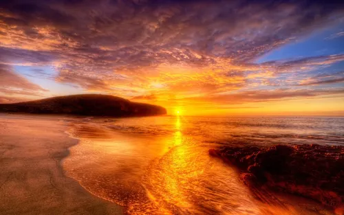 Рассвет На Море Обои на телефон пляж с закатом