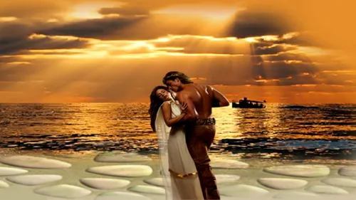Романтика Обои на телефон мужчина и женщина целуются на пляже