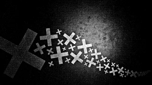 С Крестами Обои на телефон черно-белое изображение звезды со звездами и текстом
