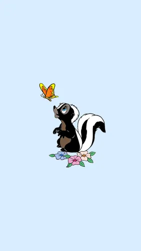 С Мультяшными Героями Обои на телефон мультфильм с изображением лошади и бабочки