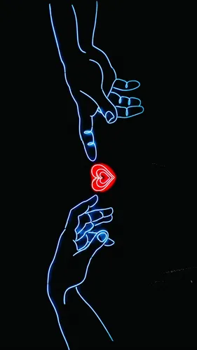 С Руками Обои на телефон синий логотип с красным кругом и белым символом