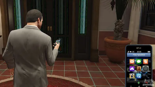 Самп Обои на телефон мужчина смотрит на экран