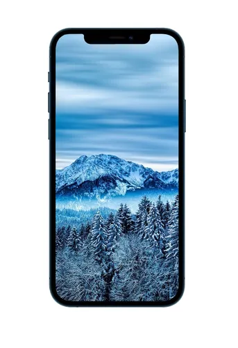 Самсунг Зима Обои на телефон мобильный телефон с заснеженной горой на заднем плане