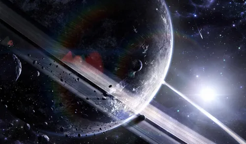 Сатурн Обои на телефон космический корабль в космосе