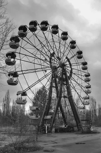 Чернобыль Обои на телефон колесо обозрения с кресельным подъемником