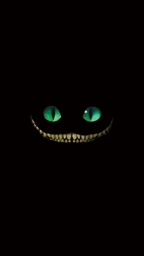 Чеширский Кот Обои на телефон маска со светящимися глазами