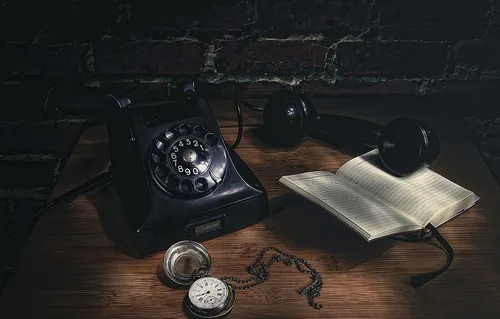 Рабочего Стола Обои на телефон черный телефон и книга на столе