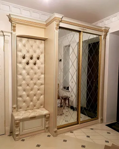 Прихожая Фото ванная комната с большим зеркалом