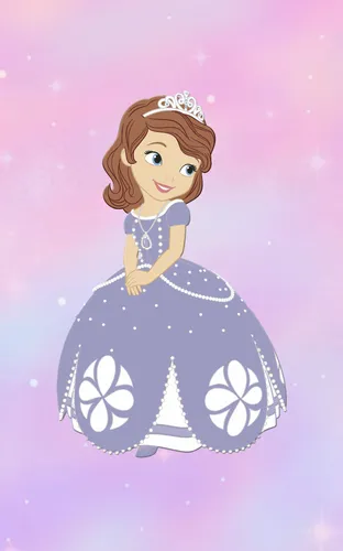 С Принцессами Обои на телефон карикатура на девочку