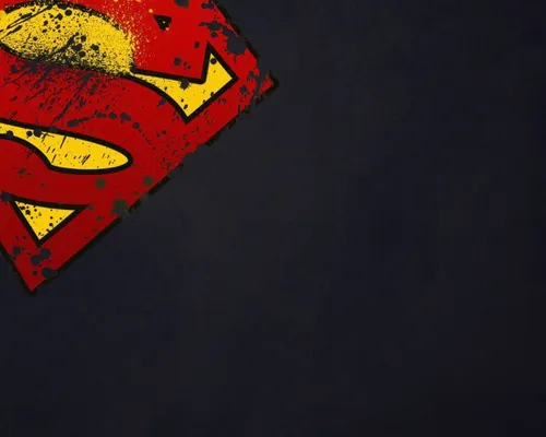 Супермен Обои на телефон красно-желтый логотип