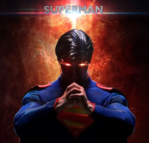Супермен Обои на телефон мужчина со светящимся лицом