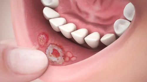 Стоматит Фото крупный план зубов человека