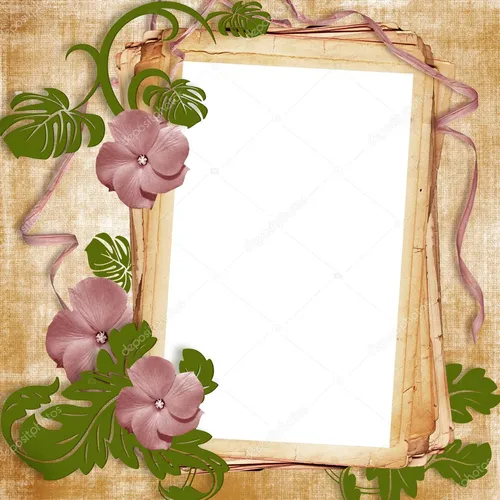 Рамки Для Фото деревянная рамка с цветами