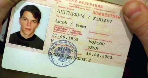 Мэтт Дэймон, Размер На Паспорт Фото рука с картой