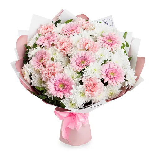 Хризантемы Фото букет розовых цветов