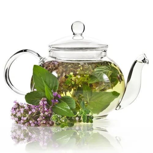 Чабрец Фото чайник с чайником и цветами