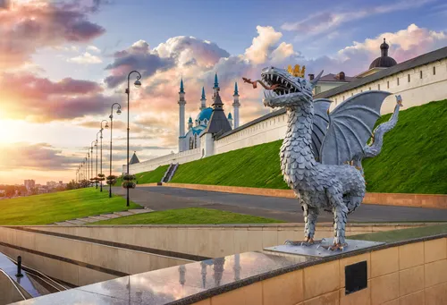 Казань Фото статуя дракона