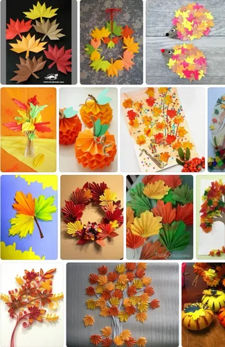 Поделки Осень В Школу Фото коллаж из цветов