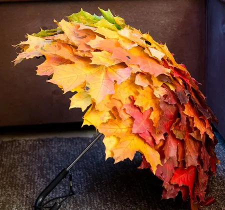 Поделки Осень В Школу Фото куча разноцветных листьев