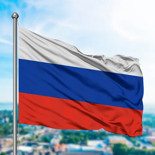 Флаг России Фото красно-белый флаг