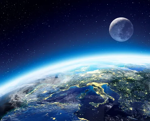 Луны Фото вид на землю из космоса