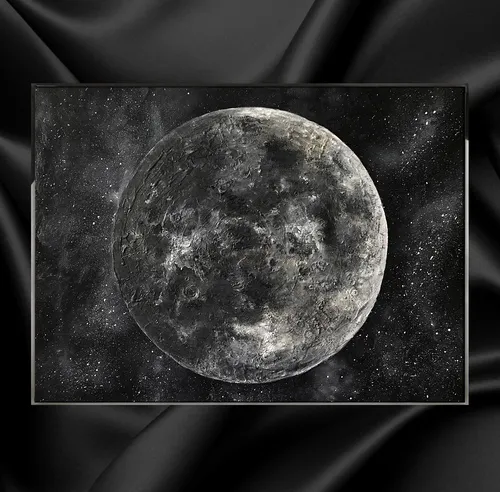 Луны Фото круглый объект с темным фоном