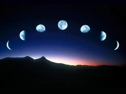 Луны Фото луна над горой
