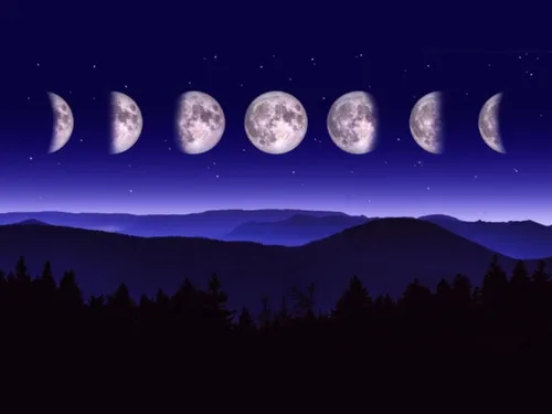 Луны Фото фазы луны в небе