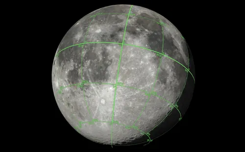 Луны Фото зеленый круг с зеленой линией