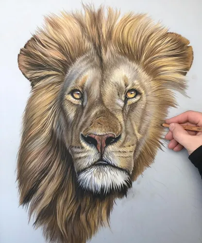 Льва Фото человек, касающийся льва