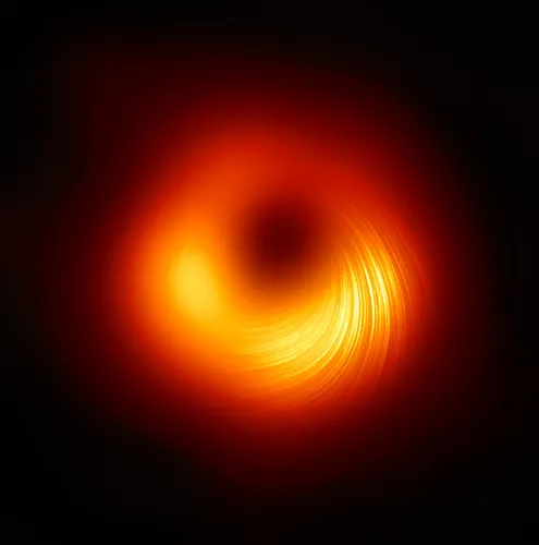 Черной Дыры Фото красный и оранжевый круг