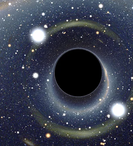 Черная Дыра Фото черный круг с белыми точками и черный круг в центре