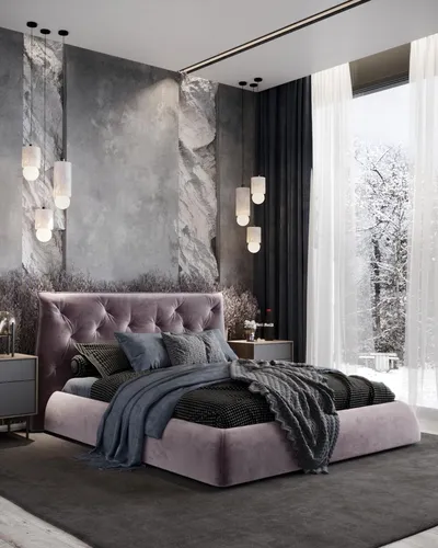 Дизайн Спальни Фото кровать с одеялом