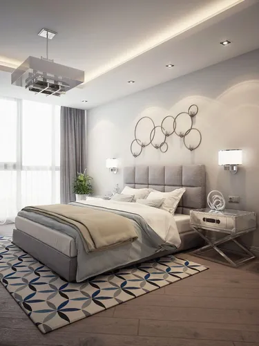 Дизайн Спальни Фото спальня с кроватью и вентилятором