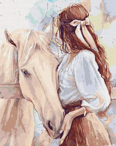 Картина По Номерам По Фото рисунок лошади