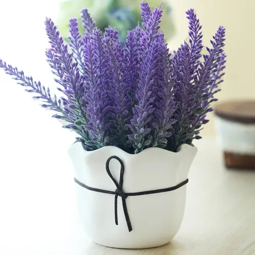 Лаванда Фото ваза с фиолетовыми цветами