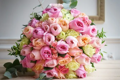 Букетов Цветов Фото букет розовых и желтых цветов
