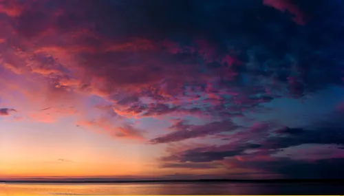 Заката Фото красочное небо над пляжем