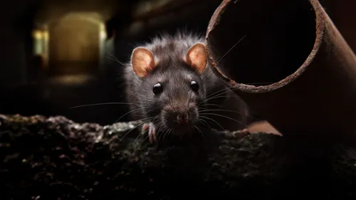 Крысы Фото мышь на куске дерева