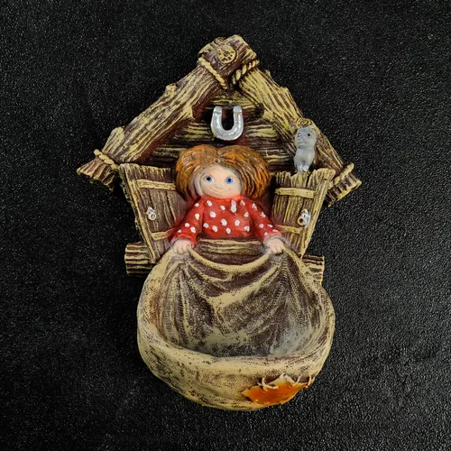 Домовенок Кузя Фото маленькая деревянная статуэтка