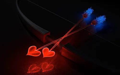 Любовь Обои на телефон красный свет на черном фоне